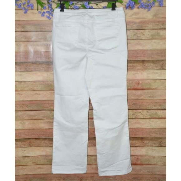 Needle & Cloth Ladies White Denim Jeans Size 14 Slim Boot-Cut Stretch Casual - Picture 4 of 9